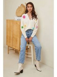 Soft Cashmere Kardigan w kolorze beżowym rozmiar: 34/36. Brązowe kardigany Soft Cashmere, z aplikacjami, z kaszmiru. Za 104.99 zł.