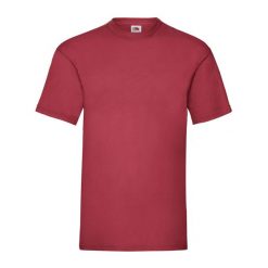 Koszulka Unisex Dla Dorosłych Valueweight. Czerwone bluzki FRUIT OF THE LOOM, s, bez wzorów, sportowe, bez kołnierzyka, bez ramiączek. Za 35.99 zł.