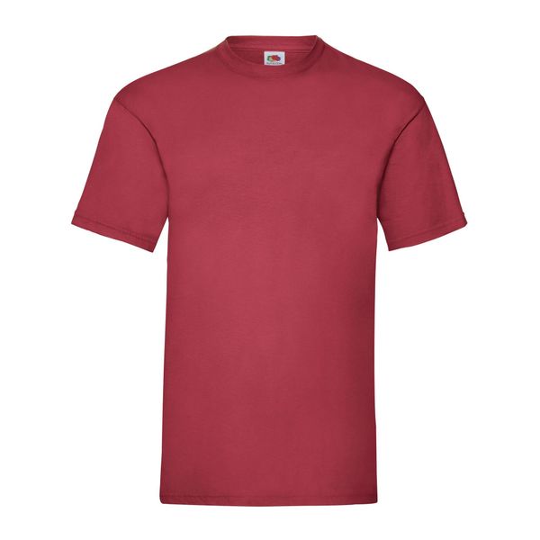 Koszulka Unisex Dla Dorosłych Valueweight. Czerwone bluzki FRUIT OF THE LOOM, xl, bez wzorów, sportowe, bez kołnierzyka, bez ramiączek. Za 38.99 zł.