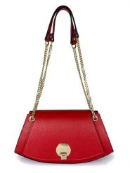 Florence Bags Skórzana torebka "Mavis" w kolorze czerwonym - 32 x 16 x 12 cm rozmiar: onesize. Czerwone torby na ramię Florence Bags, bez wzorów, z materiału, na ramię, bez dodatków. Za 217.99 zł.