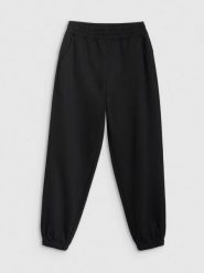 4F Spodnie dresowe joggery damskie - czarne XS. Czarne spodnie dresowe 4f, xs, bez wzorów, z dresówki. Za 129.99 zł.