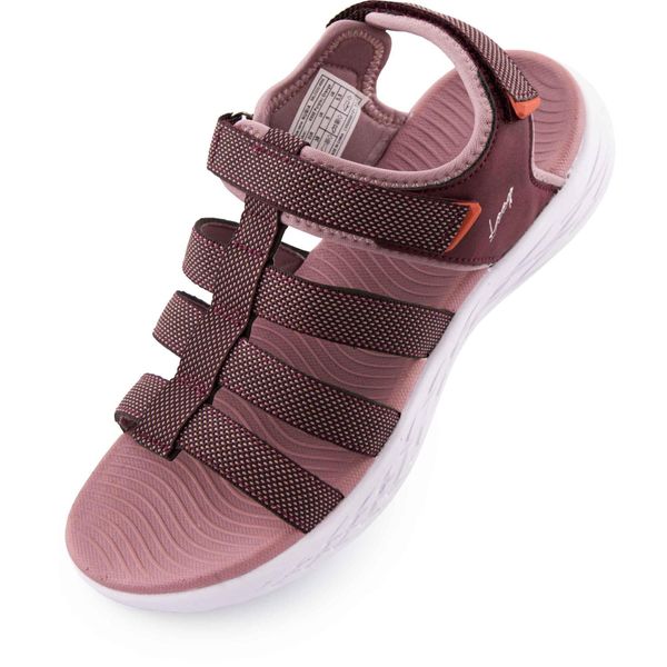 LOAP Nubia PRP Sandały Damskie – Lekka Podeszwa Phylon. Czerwone sandały GLOMEX, bez wzorów, sportowe, bez obcasa, bez zapięcia. Za 195.99 zł.