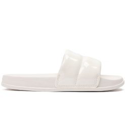 Klapki damskie New Balance SWP200W3 – beżowe. Brązowe klapki New Balance, bez wzorów, bez obcasa. Za 69.99 zł.