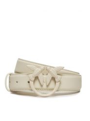 Pinko Pasek Damski Love Berry H3 Belt. PE 24 PLT01 100125 A1K2 Biały. Białe paski Pinko, bez wzorów, ze skóry. Za 379.99 zł.