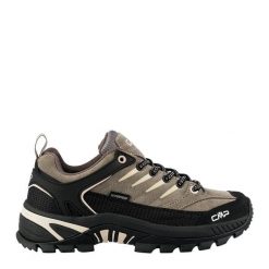 Buty trekkingowe damskie RIGEL 2.0 LOW skóra wodoodporne. Brązowe trekkingi CMP, z gumy, outdoorowe. Za 549.99 zł.