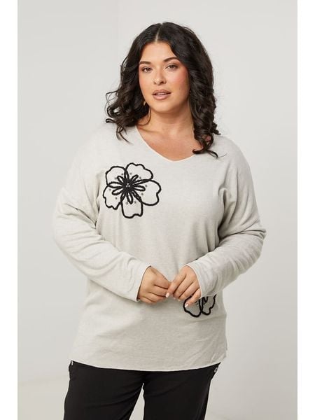 Curvy Lady Koszulka w kolorze kremowym rozmiar: 44/46. Brązowe bluzki Curvy Lady, z aplikacjami, klasyczne, bez kołnierzyka, bez ramiączek. Za 174.95 zł.