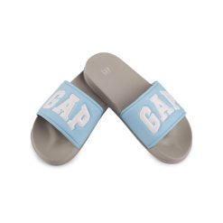Damskie klapki sportowe miejskie na basen plażę GAP MURPHY. Niebieskie klapki GAP, bez wzorów, bez obcasa. Za 79.00 zł.