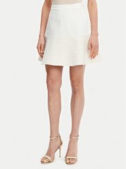 Guess Spódnica mini W5GD87 WH610 Écru Regular Fit. Spódnice Guess, xl, z aplikacjami, z bawełny, mini. Za 259.99 zł.