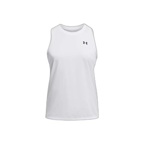 Damski tank top Under Armour Tech. Białe topy Under Armour, bez wzorów, bez kołnierzyka, bez ramiączek. Za 179.50 zł.
