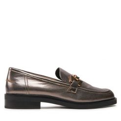 Lordsy Caprice. Szare lordsy Caprice, bez wzorów, bez obcasa, bez zapięcia. Za 339.99 zł.