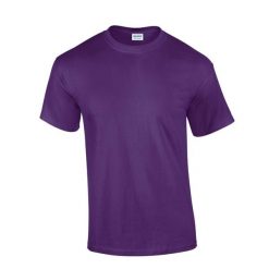 Ultra Bawełniana Koszulka Unisex Dla Dorosłych. Fioletowe bluzki GILDAN, xl, bez wzorów, z bawełny, sportowe, bez kołnierzyka, bez ramiączek. Za 43.99 zł.