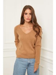 L'armoire de Suzette Sweter w kolorze karmelowym rozmiar: 38/40. Brązowe swetry L'armoire de Suzette, l, bez wzorów, z kaszmiru, bez ramiączek. Za 140.53 zł.