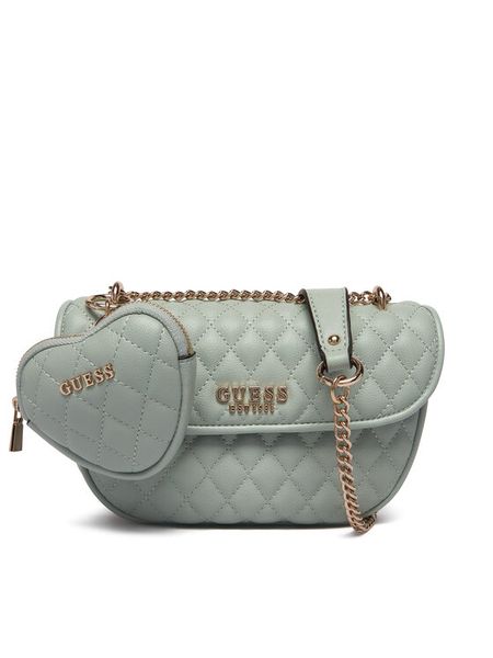 Guess Torebka Atabey HWQG98 94210 Niebieski. Niebieskie torebki klasyczne Guess, z aplikacjami, ze skóry, bez dodatków. Za 589.99 zł.