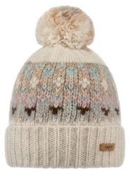 Barts Czapka "Renaa" w kolorze beżowym rozmiar: onesize. Brązowe czapki Barts, z aplikacjami. Za 122.38 zł.