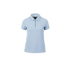 Damskie jeździeckie polo Horze Willow Functional. Niebieskie koszulki polo HORZE, bez wzorów, z elastanu, bez kołnierzyka, bez ramiączek. Za 154.00 zł.