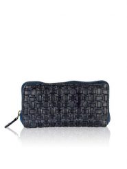 Bellicci Skórzany portfel w kolorze granatowym - 19,5 x 10 x 3 cm rozmiar: onesize. Niebieskie portfele Bellicci, bez wzorów, z materiału. Za 161.34 zł.