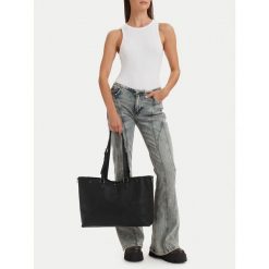 Torebka G-Star. Czarne shopper G-Star, bez wzorów, retro, bez dodatków. Za 299.99 zł.