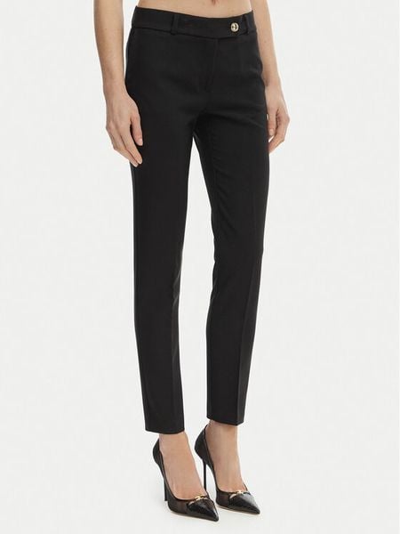 Rinascimento Spodnie materiałowe CFC0128638003 Czarny Slim Fit. Czarne spodnie materiałowe Rinascimento, m, bez wzorów, z materiału. Za 235.99 zł.