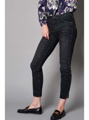 Rosner Dżinsy "Antonia" - Skinny fit - w kolorze czarnym rozmiar: 40/L28. Czarne jeansy Rosner, l, z aplikacjami, z podwyższonym stanem. Za 149.31 zł.