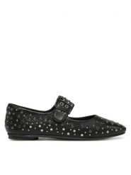 Bronx Baleriny Next-Wagon 66584-D Czarny. Czarne baleriny Bronx, bez wzorów, ze skóry, bez obcasa. Za 269.99 zł.