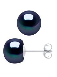 Pearline Kolczyki-wkrętki z perłami w kolorze tahiti rozmiar: onesize. Niebieskie kolczyki Pearline, z perłą, srebrne. Za 304.99 zł.