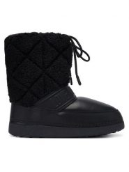 LOVE MOSCHINO Śniegowce JA24422G0NISJ00Bcz Czarny. Czarne trapery i śniegowce Love Moschino, ze skóry. Za 729.99 zł.