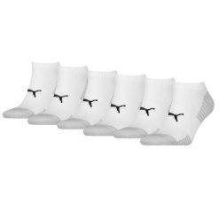 Skarpety Puma Sport Sneaker Amortyzowane, 6-pak, białe. Białe skarpety Puma, bez wzorów, z elastanu. Za 188.79 zł.