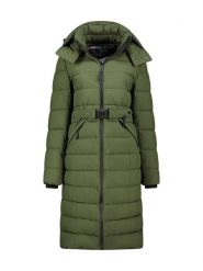 Geographical Norway Płaszcz zimowy "Cabimalimo" w kolorze khaki rozmiar: S. Brązowe płaszcze Geographical Norway, na zimę, s, bez wzorów, z puchu, bez kaptura. Za 357.45 zł.