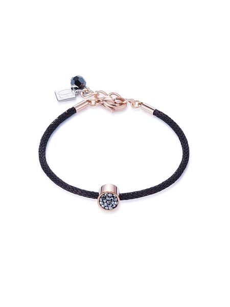 COEUR DE LION Bransoletka w kolorze czarnym rozmiar: onesize. Czarne bransoletki COEUR DE LION, z kryształem, metalowe. Za 169.26 zł.