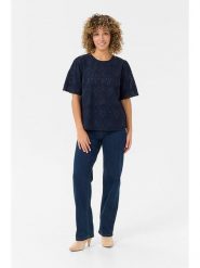 Cream Bluzka w kolorze granatowym rozmiar: 46. Niebieskie bluzki Cream, bez wzorów, z bawełny, bez kołnierzyka, bez ramiączek. Za 115.95 zł.
