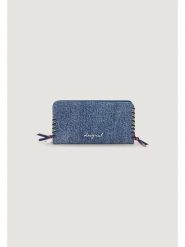 Desigual Portfel 26SAYD05 Niebieski. Niebieskie portfele Desigual, bez wzorów, z materiału. Za 329.99 zł.