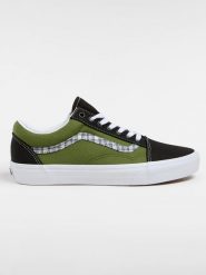 Vans Skórzane sneakersy "Old Skool" w kolorze oliwkowym rozmiar: 40,5. Zielone trampki Vans, bez wzorów, bez zapięcia. Za 228.38 zł.