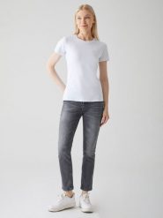 LTB Dżinsy "Freya" - Slim fit - w kolorze szarym rozmiar: W29. Szare jeansy LTB, z aplikacjami, z podwyższonym stanem. Za 83.42 zł.