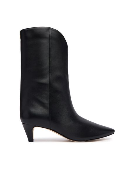 MICHAEL Michael Kors Botki Daniela Mid 40F6DNME6L Czarny. Czarne botki MICHAEL Michael Kors, bez wzorów, ze skóry, bez obcasa, na szpilce, bez zapięcia. Za 1,129.00 zł.