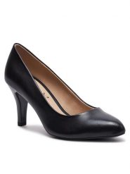 Caprice Szpilki 9-22405-42 Czarny. Czarne szpilki Caprice, bez wzorów, ze skóry, bez obcasa, na szpilce, bez zapięcia. Za 186.99 zł.