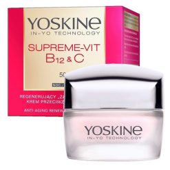 Yoskine Yoskine Supreme-Vit B12 + C, Regenerujący krem przeciwzmarszczkowy na noc 50+, 50 ml Kremy do twarzy Damski. Kremy do twarzy Yoskine. Za 54.39 zł.