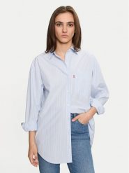 Levi's® Koszula Lola A9179-0010 Błękitny Oversize. Niebieskie koszule s, bez wzorów, z bawełny, bez kołnierzyka, bez ramiączek. Za 189.99 zł.