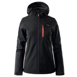 Kurtka damska Softshell Elbrus Iver Wo's - czarno-pomarańczowa, Rozmiar L. Brązowe kurtki sportowe ELBRUS, l, bez wzorów, z dzianiny, bez kaptura, wspinaczkowe. Za 174.99 zł.