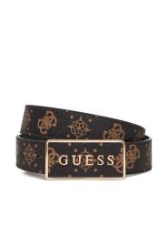 Guess Pasek Damski 0000305473417 Brązowy. Brązowe paski Guess, z aplikacjami, ze skóry. Za 199.99 zł.