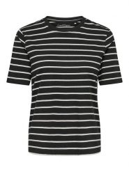 ONLY Koszulka w kolorze czarnym rozmiar: XS. Czarne bluzki Only, xs, bez wzorów, z bawełny, bez kołnierzyka, bez ramiączek. Za 47.95 zł.