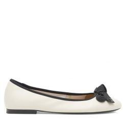 Baleriny GINO ROSSI. Brązowe baleriny Gino Rossi, bez wzorów, bez obcasa. Za 199.99 zł.