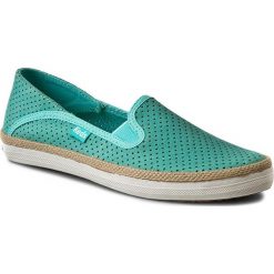 Espadryle KEDS - Crashback WH54642 Perf Aqua. Zielone espadryle Keds, bez wzorów, z materiału, bez obcasa, na płaskiej podeszwie, bez zapięcia. W wyprzedaży za 149.00 zł.