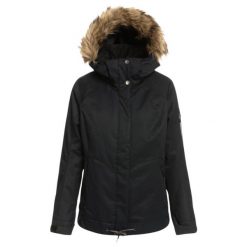 Kurtka narciarska damska Roxy Meade. Czarne kurtki narciarskie Roxy, m, bez wzorów, z poliesteru, bez kaptura, narciarskie. Za 452.00 zł.