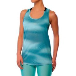 Damski tank top Mizuno Core Graphic. Niebieskie topy Mizuno, bez wzorów, bez kołnierzyka, bez ramiączek. Za 170.50 zł.