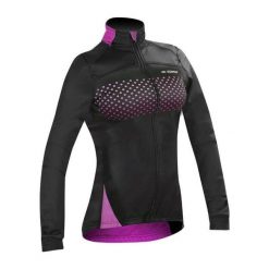 Damska kurtka wodoodporna typu full zip Gist Hiver Pois. Fioletowe kurtki sportowe GIST, na jesień, bez wzorów, bez kaptura, rowerowe. Za 237.00 zł.