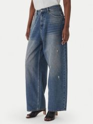 Eleh Jeansy EL098 Niebieski Wide Leg. Niebieskie jeansy Eleh, bez wzorów. Za 499.99 zł.