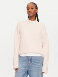 Calvin Klein Sweter J20J224636 Różowy Regular Fit. Czerwone swetry Calvin Klein, s, bez wzorów, z syntetyku, bez ramiączek. Za 319.99 zł.