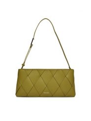 Calvin Klein Torebka Ck Woven Elongated Shoulder Bag K60K612992 Zielony. Zielone torebki klasyczne Calvin Klein, bez wzorów, ze skóry, bez dodatków. Za 339.99 zł.