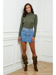 L'armoire de Suzette Golf w kolorze khaki rozmiar: 38/40. Brązowe golfy L'armoire de Suzette, l, bez wzorów, z kaszmiru, bez ramiączek. Za 73.99 zł.