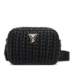 Torebka Guess. Czarne listonoszki Guess, z aplikacjami, bez dodatków. Za 269.99 zł.